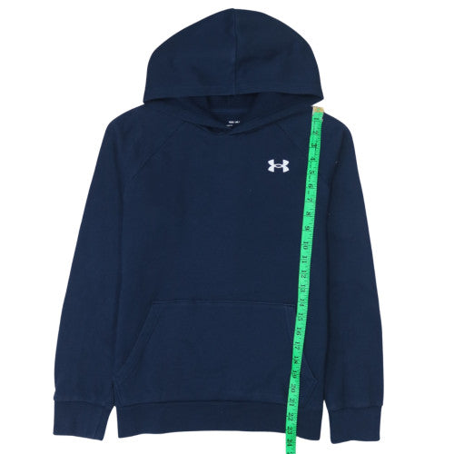 Under Armour Boys Blue Pullover Fleece Hoodie Size 158 YLG