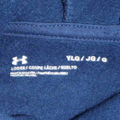 Under Armour Boys Blue Pullover Fleece Hoodie Size 158 YLG