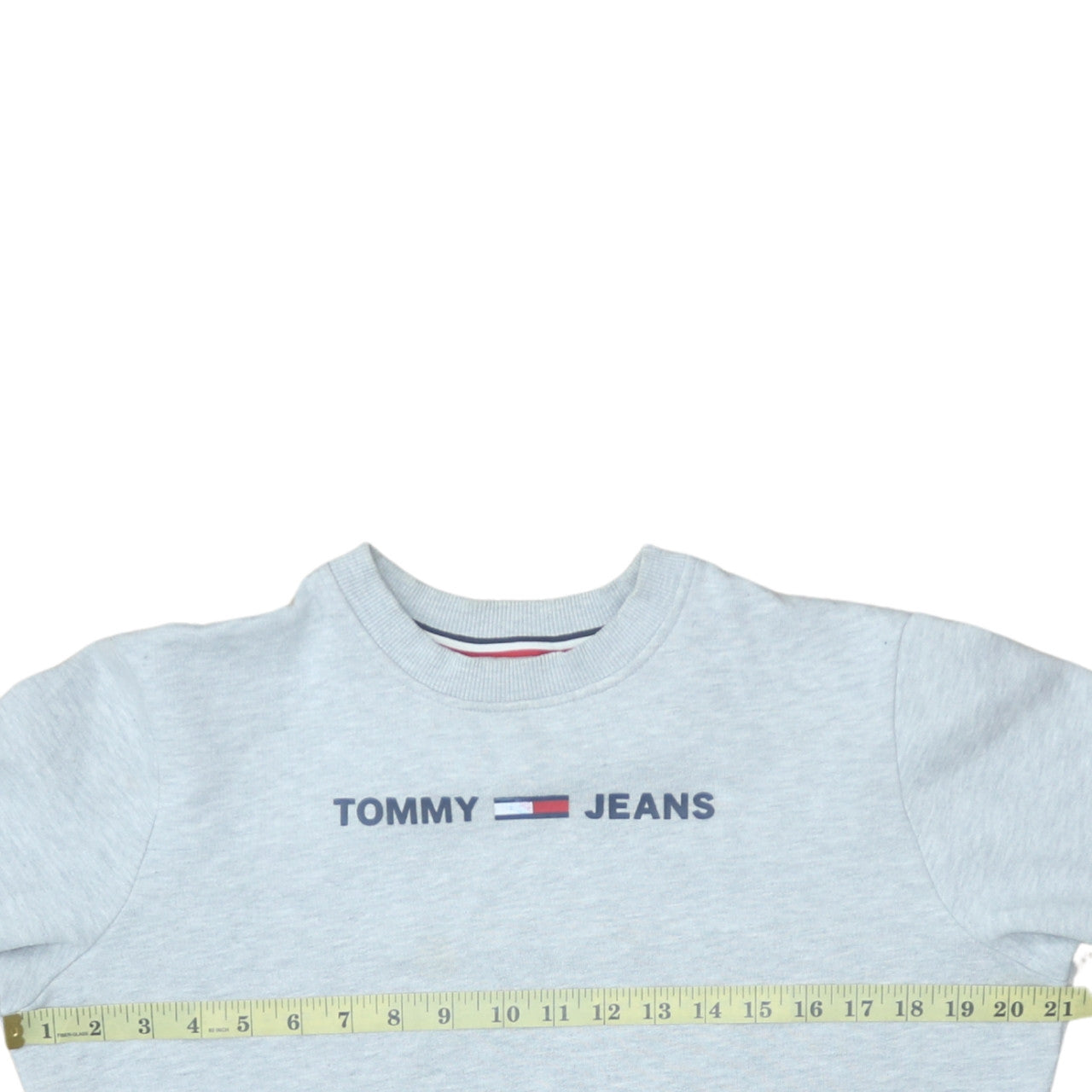 Tommy Jeans Women's Grey Logo Crew Neck Sweatshirt Size S