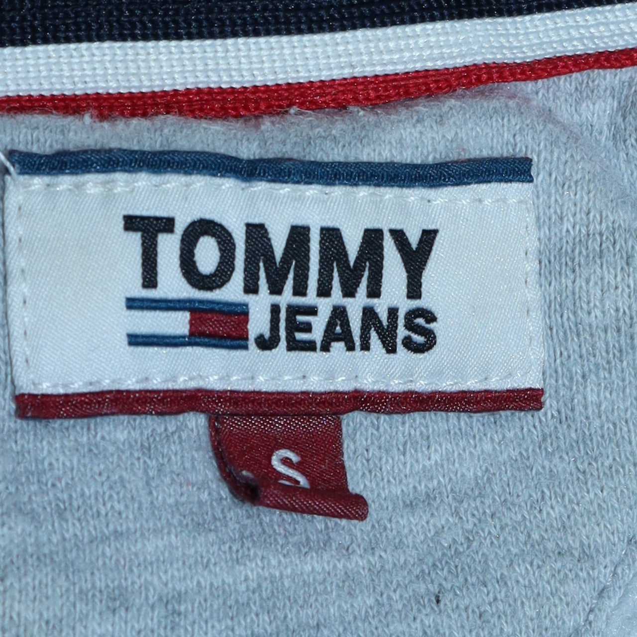 Tommy Jeans Women's Grey Logo Crew Neck Sweatshirt Size S