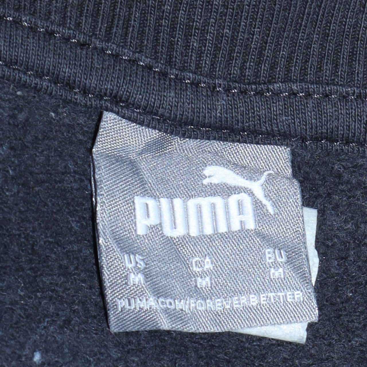 Puma Women's Black Medium Pullover Sweatshirt Logo Crew Neck
