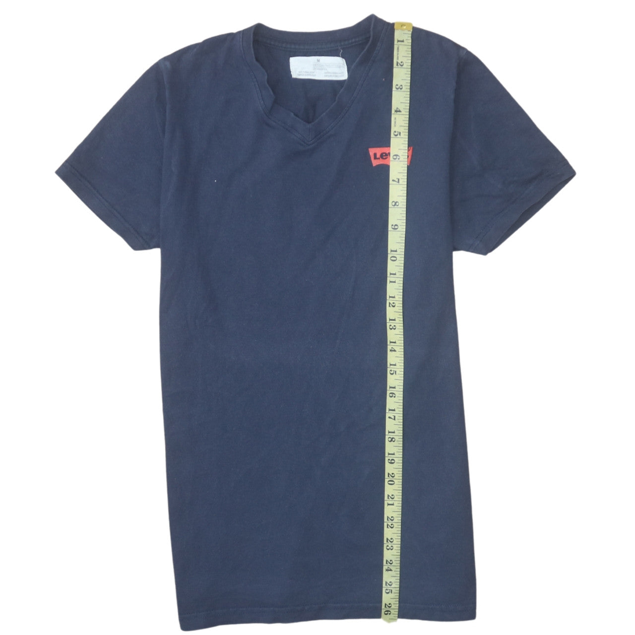 Levi's Men's Blue Slim Fit V-Neck Cotton T-Shirt Size M