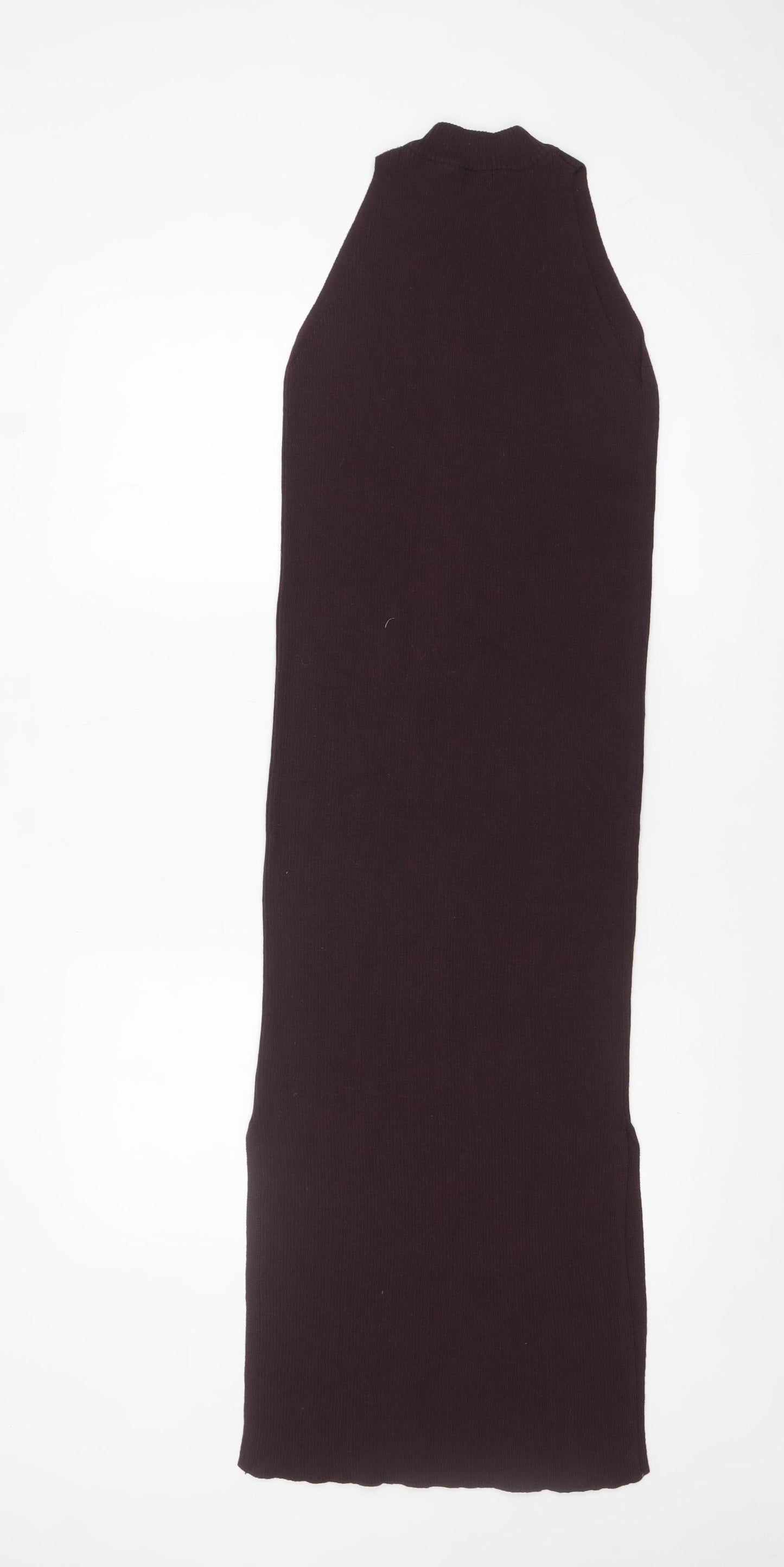 River Island Women’s Brown Sleeveless Bodycon Midi Dress Size 10