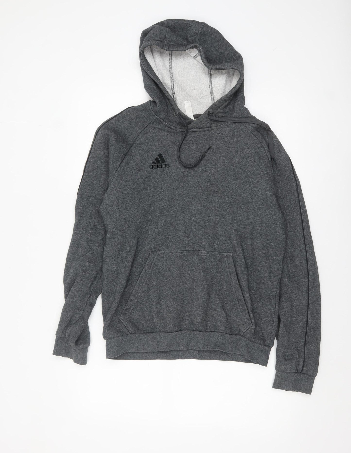 Adidas Men's Grey Pullover Hoodie Small Regular Fit
