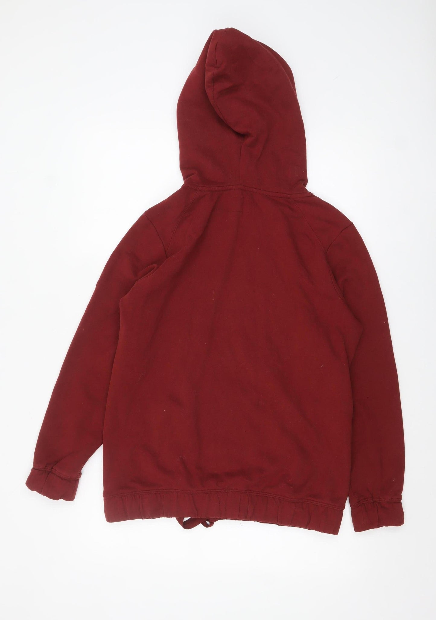 Next Women’s Red Cotton Blend Hooded Pullover Hoodie Size 12