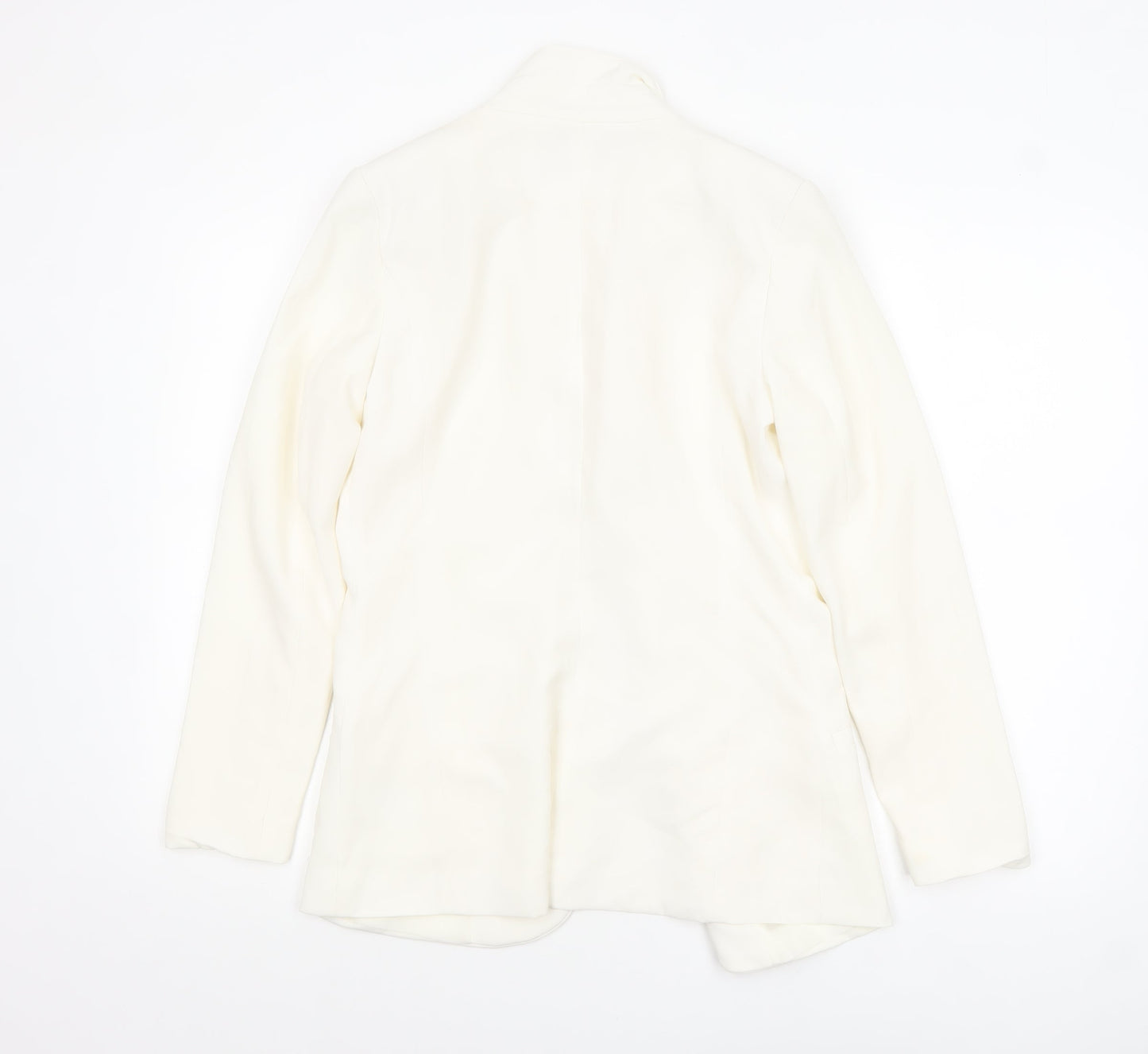 H&M Women’s Ivory Single-Breasted Blazer UK 10 Classic Fit