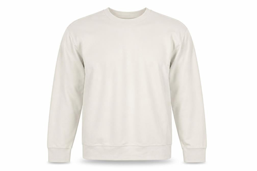 Sisley Men’s Beige Crew Neck Cotton Sweatshirt M Regular Fit