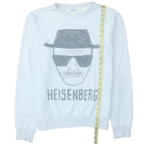 Breaking Bad Women's Grey Heisenberg Graphic Crew Neck Sweatshirt M