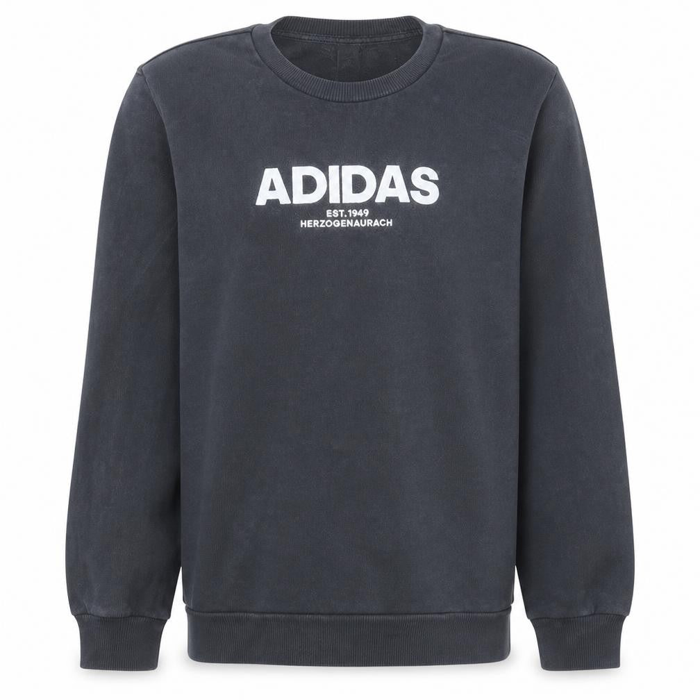 Adidas Men's Black Crew Neck Pullover Sweatshirt Size M