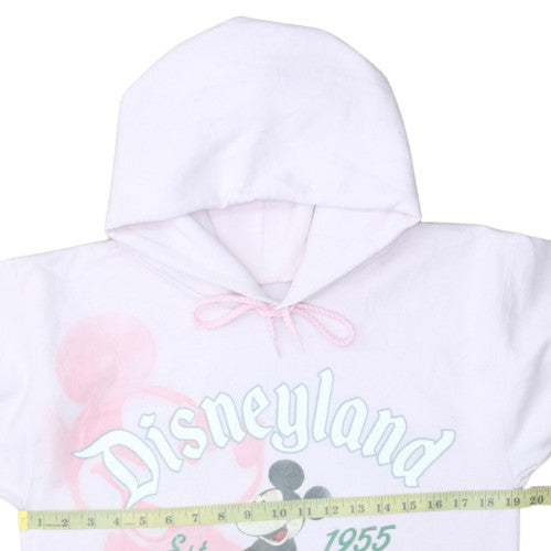 Disney Hanes Womens Pink Hoodie Small Mickey Mouse Disneyland 1955 Pullover