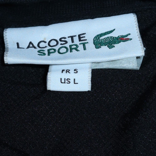 Lacoste Men’s Black Cotton Crew Neck Sweatshirt Size L