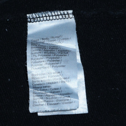 Lacoste Men’s Black Cotton Crew Neck Sweatshirt Size L