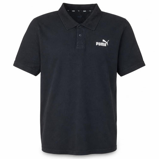 Puma Mens Black Cotton Polo Shirt Size L Regular Fit
