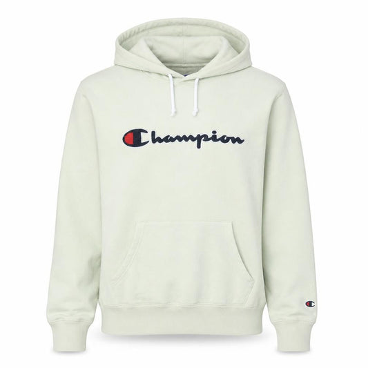 Champion Women's Beige XL Pullover Hoodie 100% Cotton Logo Hooded Sweatshirt