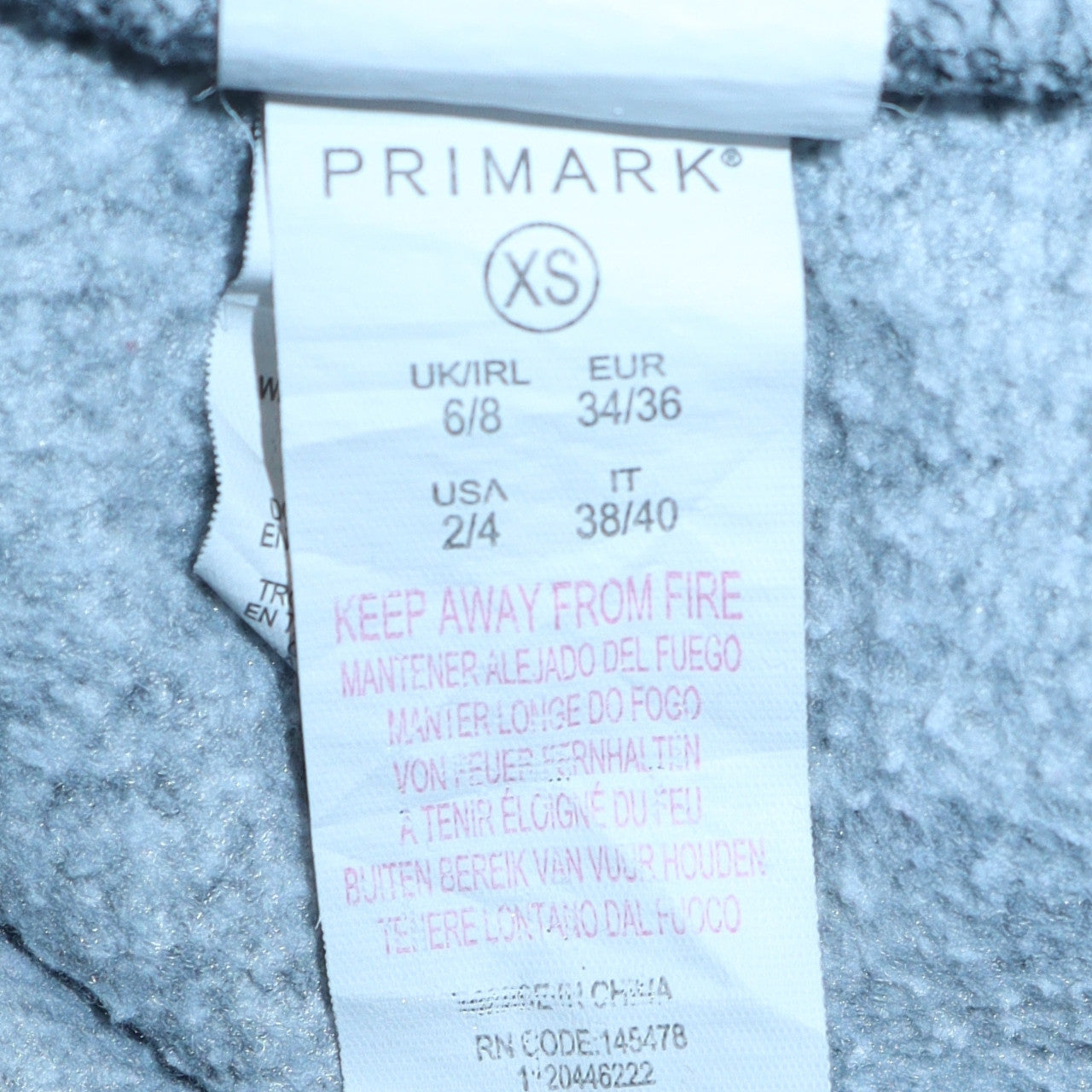 Disney Primark Women's Grey Stitch Sweatshirt XS Casual Pullover