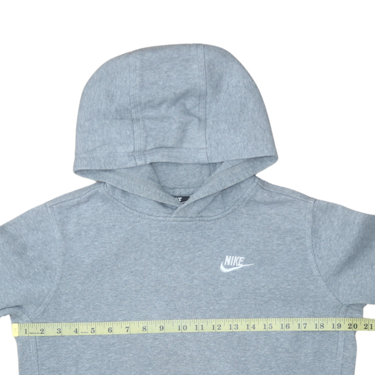 Nike Boys Grey Pullover Hoodie XL Fleece Standard Fit Sweatshirt