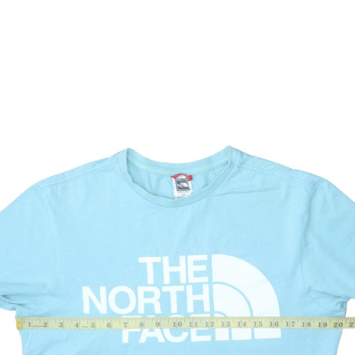 The North Face Men's Blue Graphic Print Crew Neck Cotton T-Shirt M