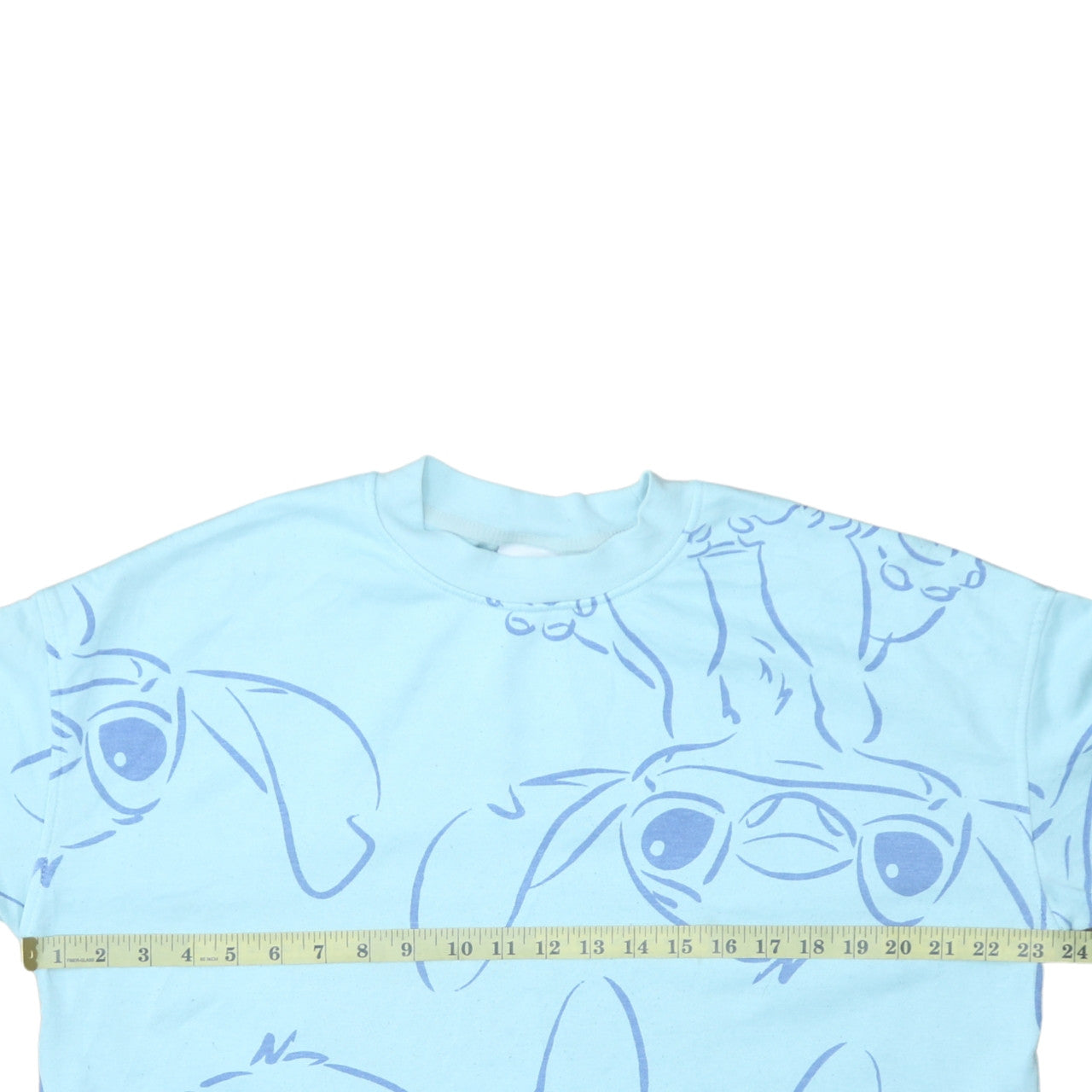 Disney Women's Blue Stitch Crew Neck Sweatshirt Size M 12/14