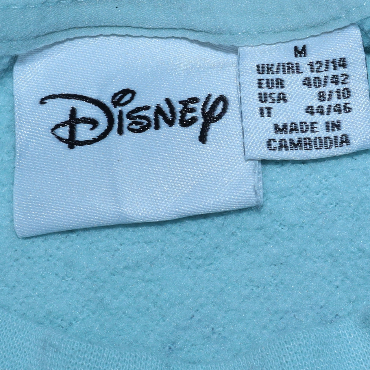 Disney Women's Blue Stitch Crew Neck Sweatshirt Size M 12/14