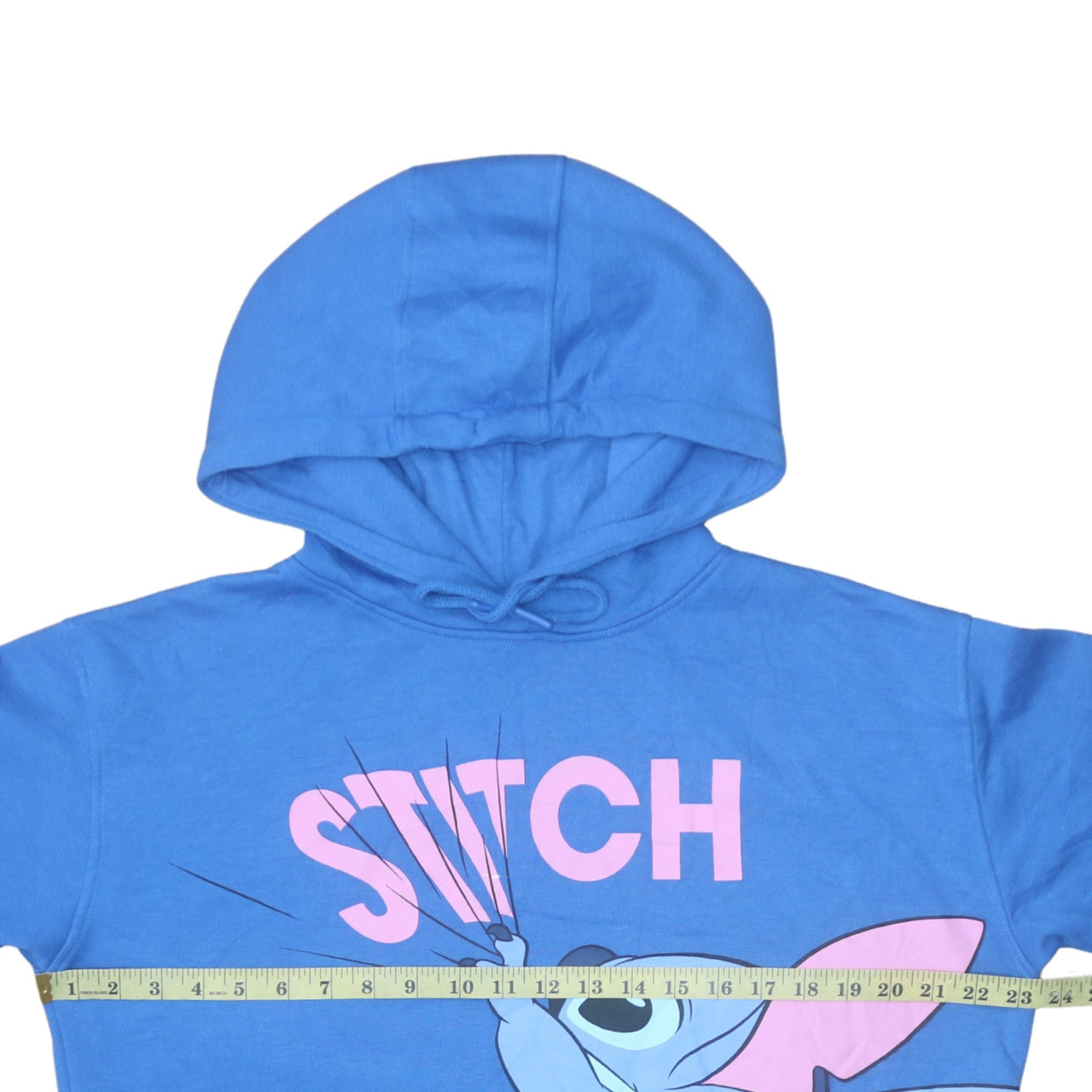 Disney Primark Womens Blue Stitch Pullover Hoodie UK 12/14 M