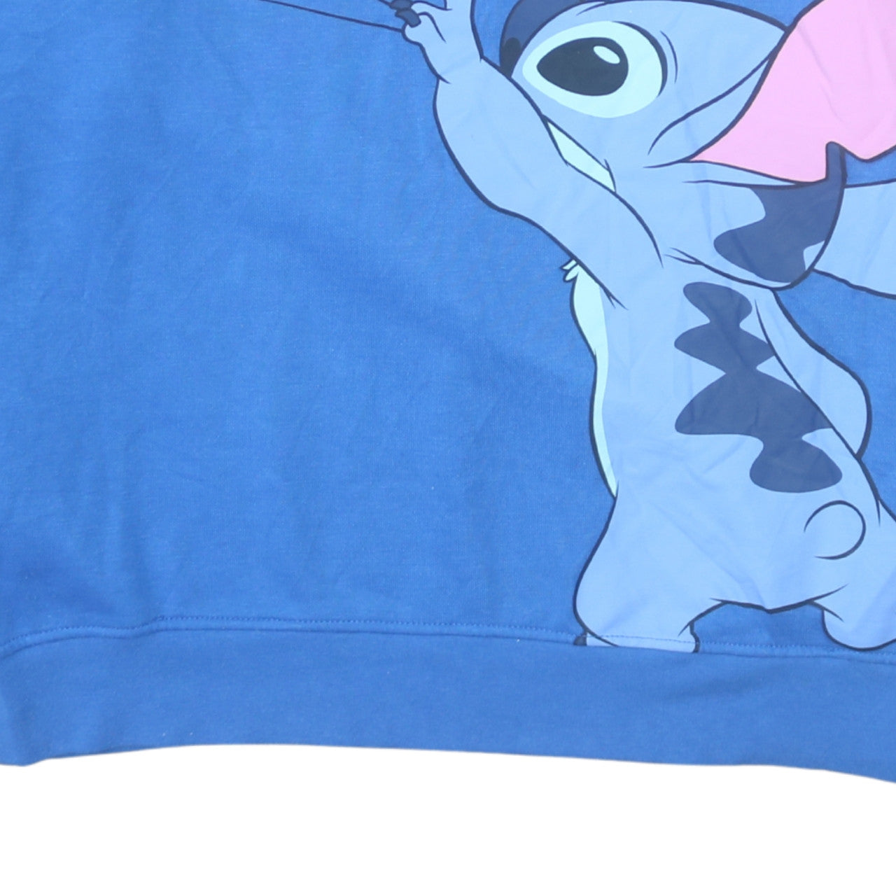 Disney Primark Womens Blue Stitch Pullover Hoodie UK 12/14 M