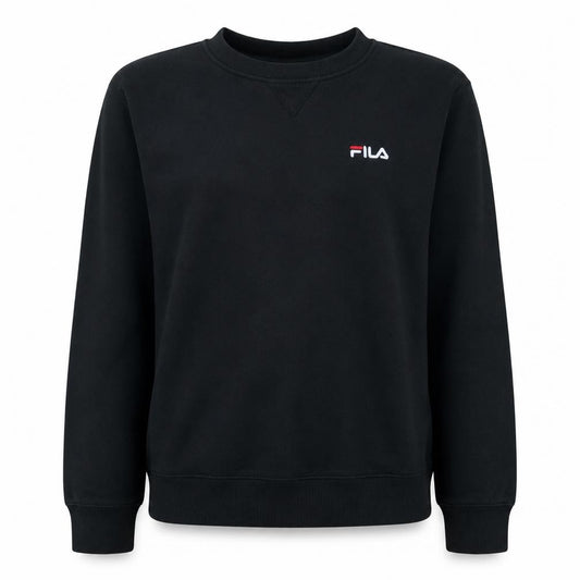 FILA Women's Black Crew Neck Pullover Sweatshirt Size L