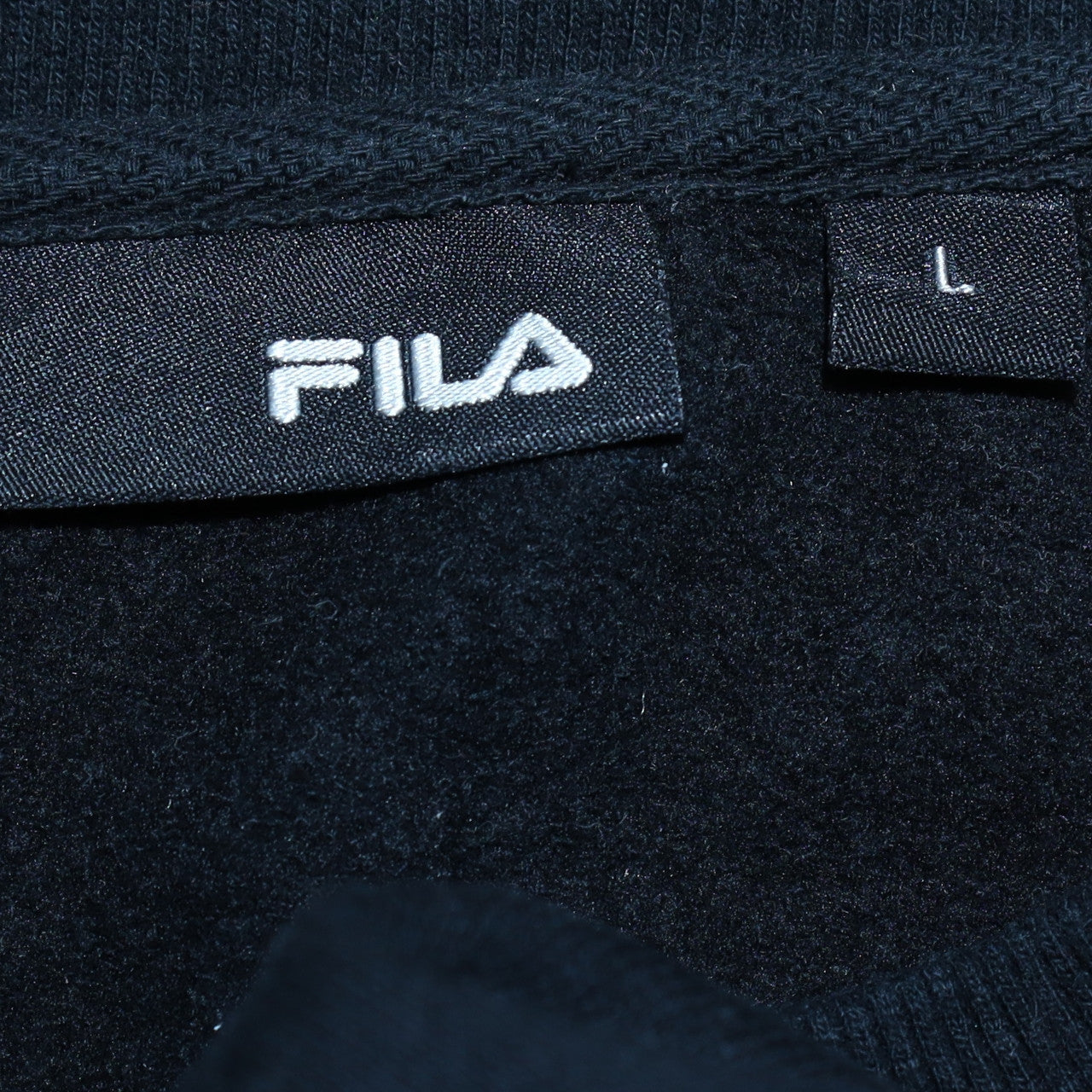 FILA Women's Black Crew Neck Pullover Sweatshirt Size L