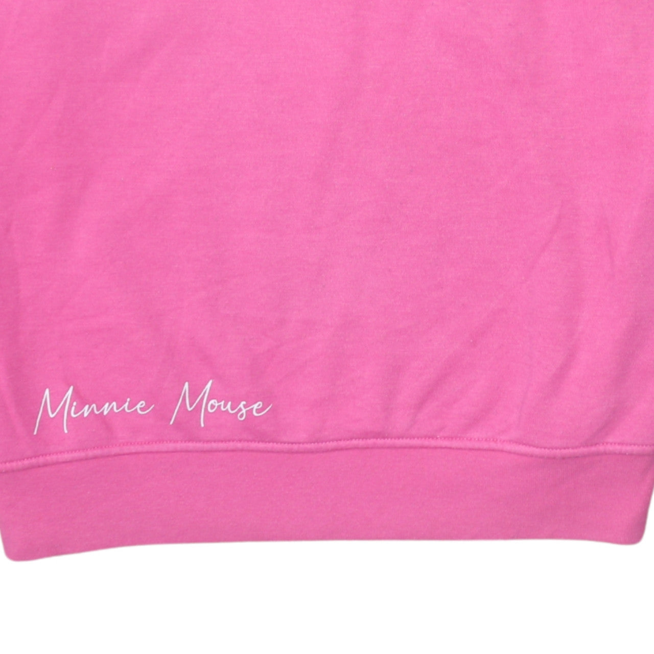 Disney Minnie Mouse Pink Crew Neck Sweatshirt Women Small