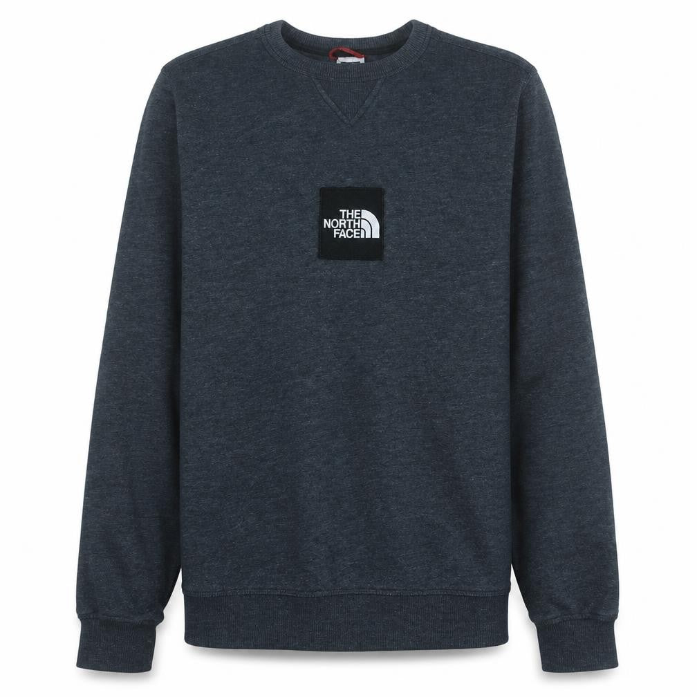 The North Face Men Blue Pullover Sweatshirt S Regular Fit Crew Neck