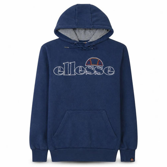 Ellesse Men's Blue Pullover Hoodie Small Regular Fit Logo Fleece