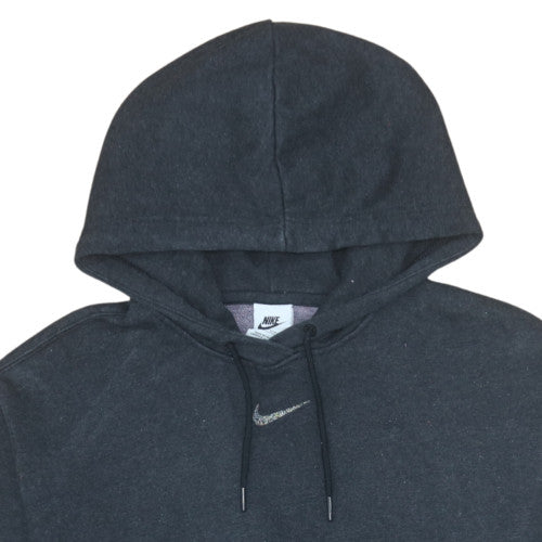 Nike Womens Black XS Pullover Hoodie Sweatshirt Cotton Blend