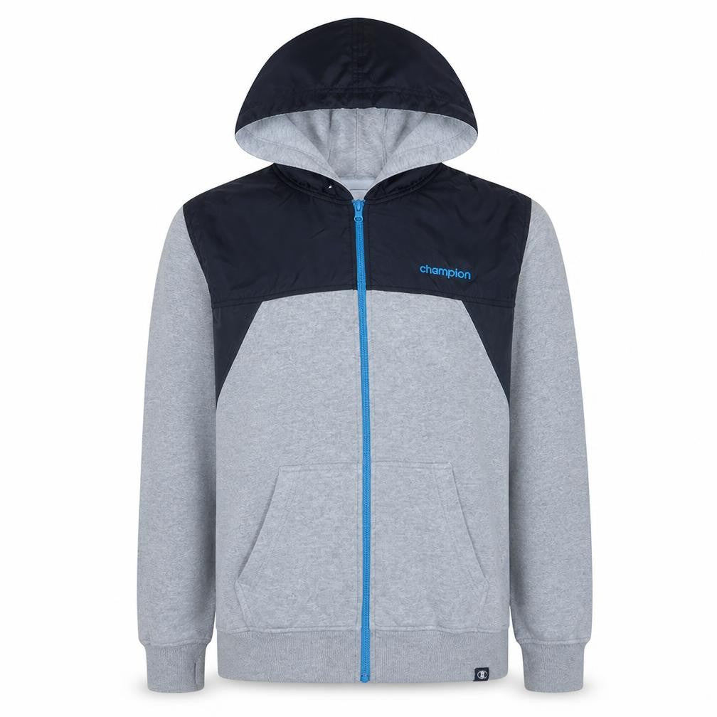 Champion Teens Grey Full Zip Hoodie S Sports Fleece Jacket