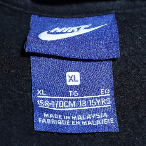 Nike Boys Black Pullover Hoodie XL 13-15 Years Cotton Blend Fleece Sweatshirt