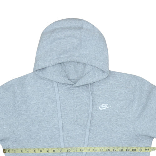 Nike Men's Grey Pullover Hoodie L Regular Fit Fleece Sweatshirt