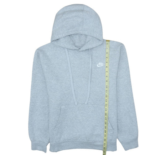 Nike Men's Grey Pullover Hoodie L Regular Fit Fleece Sweatshirt