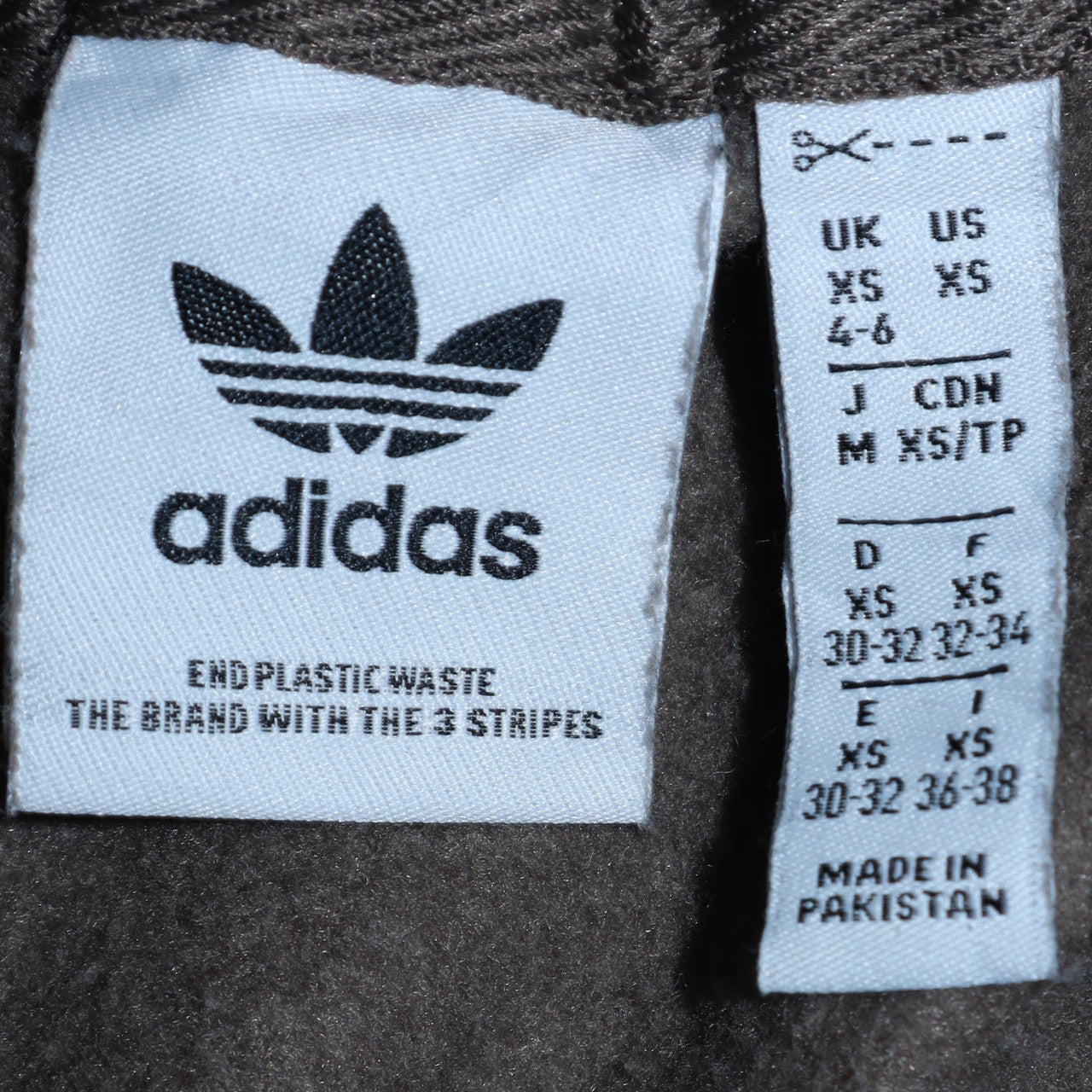 Adidas Women Brown Pullover Hoodie XS Cotton Casual Logo Design