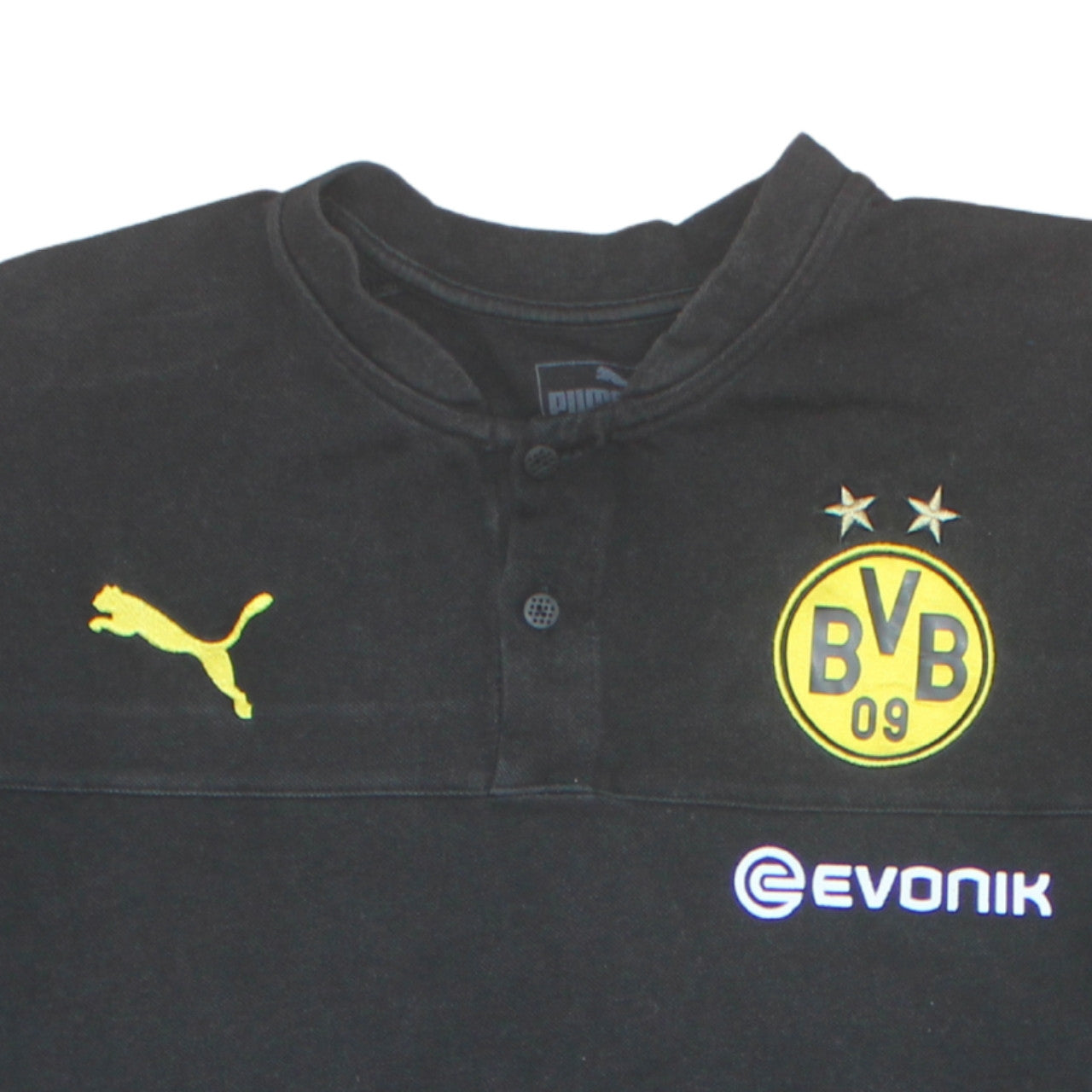 Puma Men's Black BVB Dortmund XL Polo Shirt Football Top