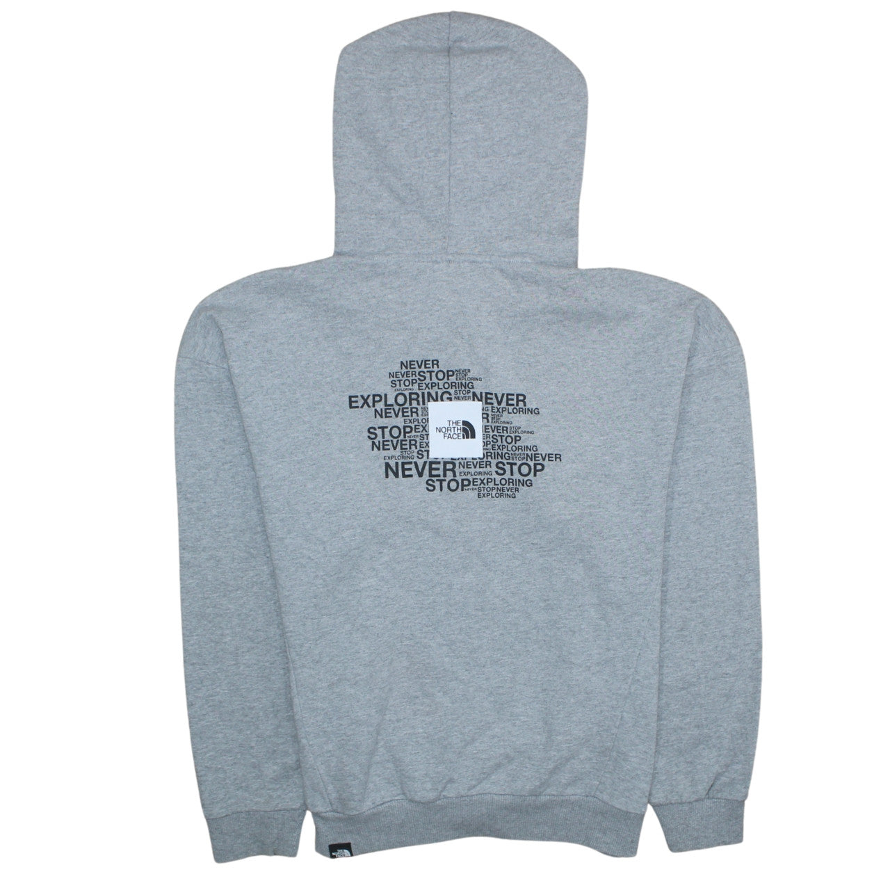 The North Face Womens Grey Pullover Hoodie L Cotton Blend