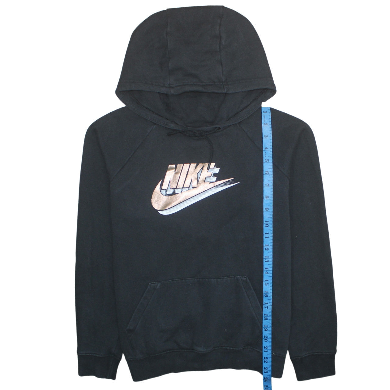 Nike Women's Black Pullover Hoodie M Logo Print Sportswear