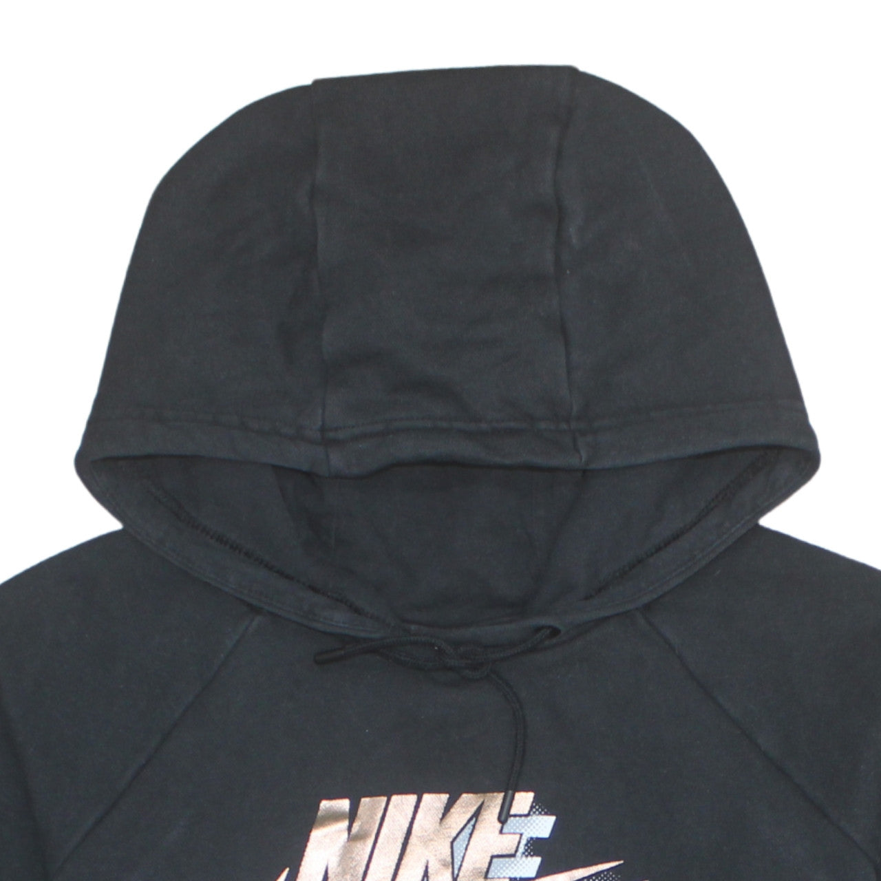 Nike Women's Black Pullover Hoodie M Logo Print Sportswear
