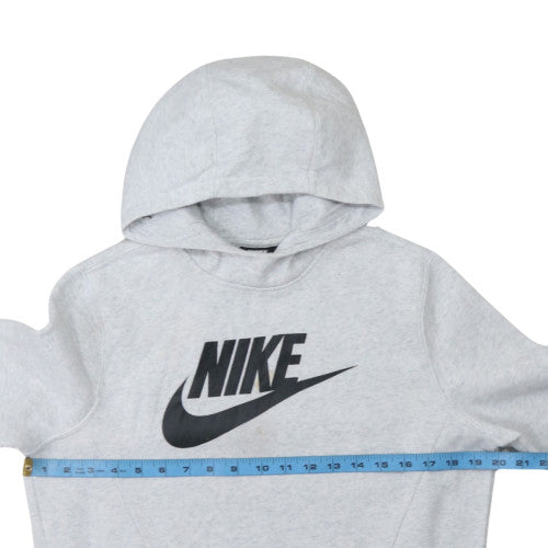 Nike Girls Grey XL Pullover Fleece Hoodie with Logo