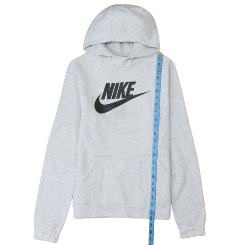 Nike Girls Grey XL Pullover Fleece Hoodie with Logo