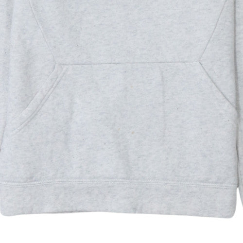 Nike Girls Grey XL Pullover Fleece Hoodie with Logo