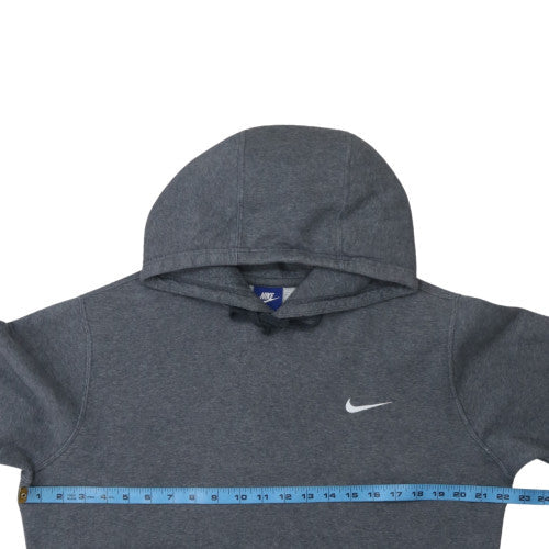 Nike Men's Grey Pullover Hoodie M Regular Fleece Sweatshirt
