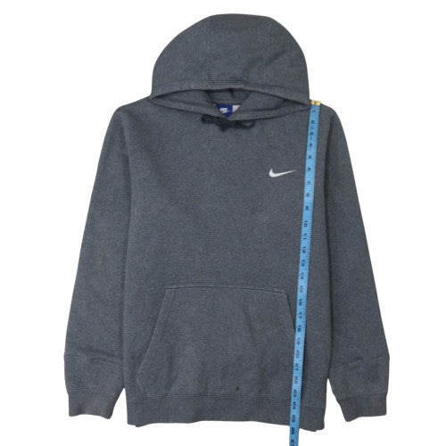 Nike Men's Grey Pullover Hoodie M Regular Fleece Sweatshirt