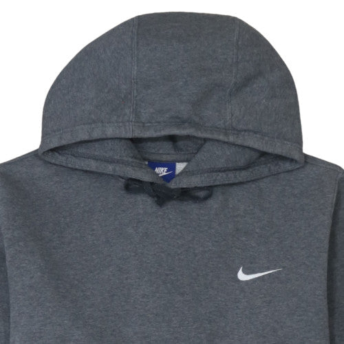 Nike Men's Grey Pullover Hoodie M Regular Fleece Sweatshirt