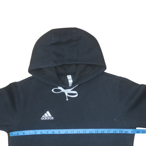 Adidas Men's Black Pullover Hoodie M Fleece Sportswear