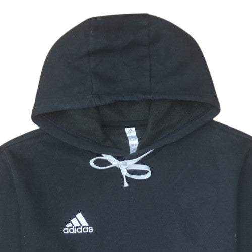 Adidas Men's Black Pullover Hoodie M Fleece Sportswear