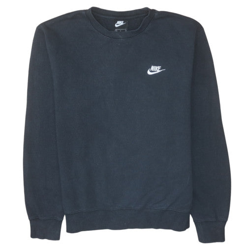 Nike Men's Black Small Pullover Crew Neck Fleece Sweatshirt