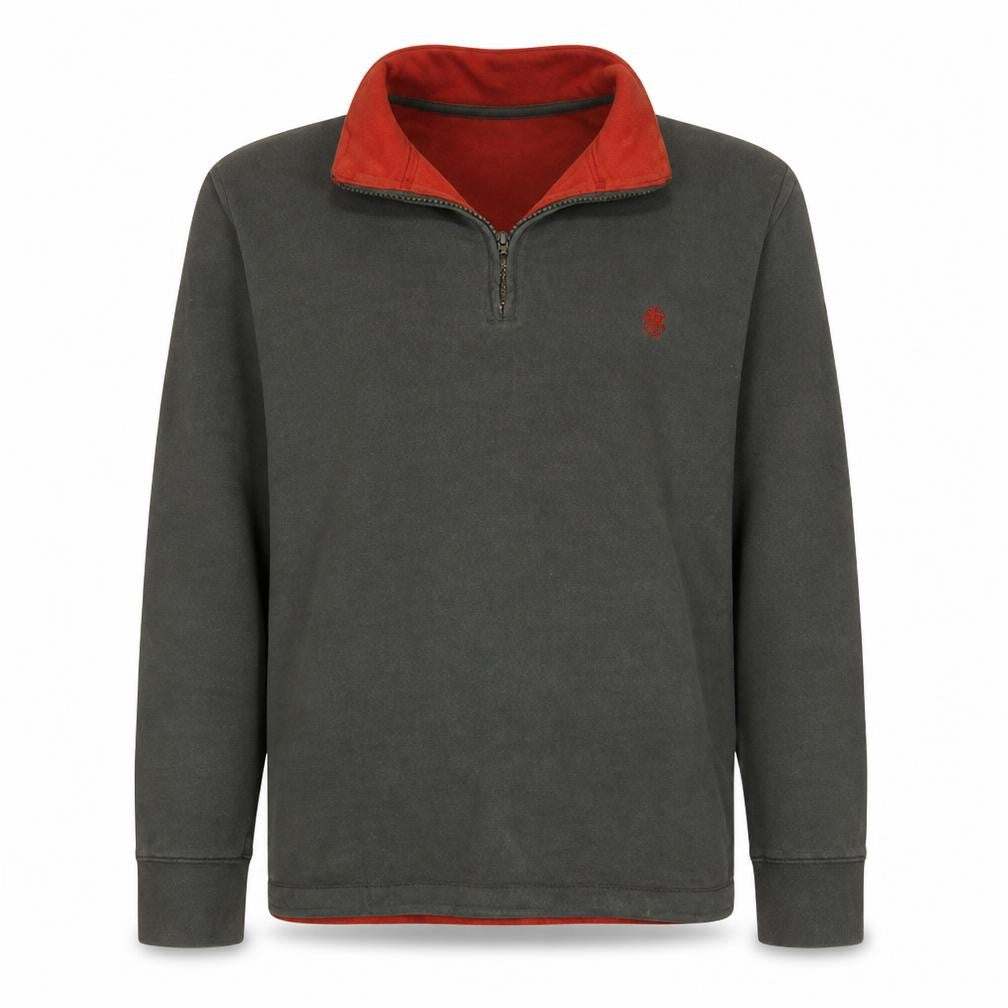 Timberland Men's Green 1/4 Zip Fleece Pullover Sweatshirt L